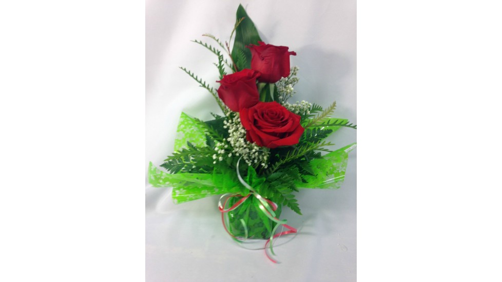Bouquetto de roses rouges BQ 029